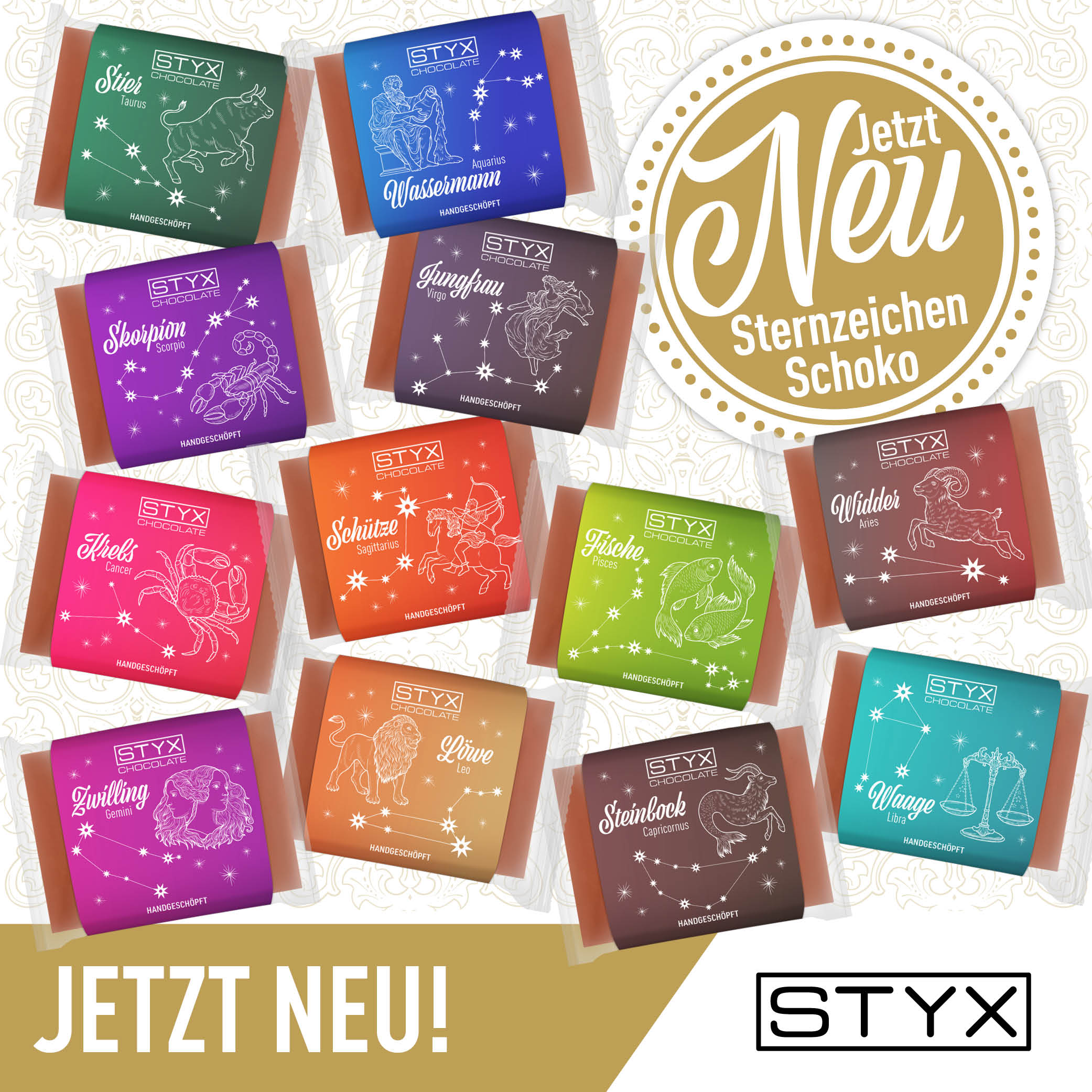 STYX Sternzeichen Schokolade